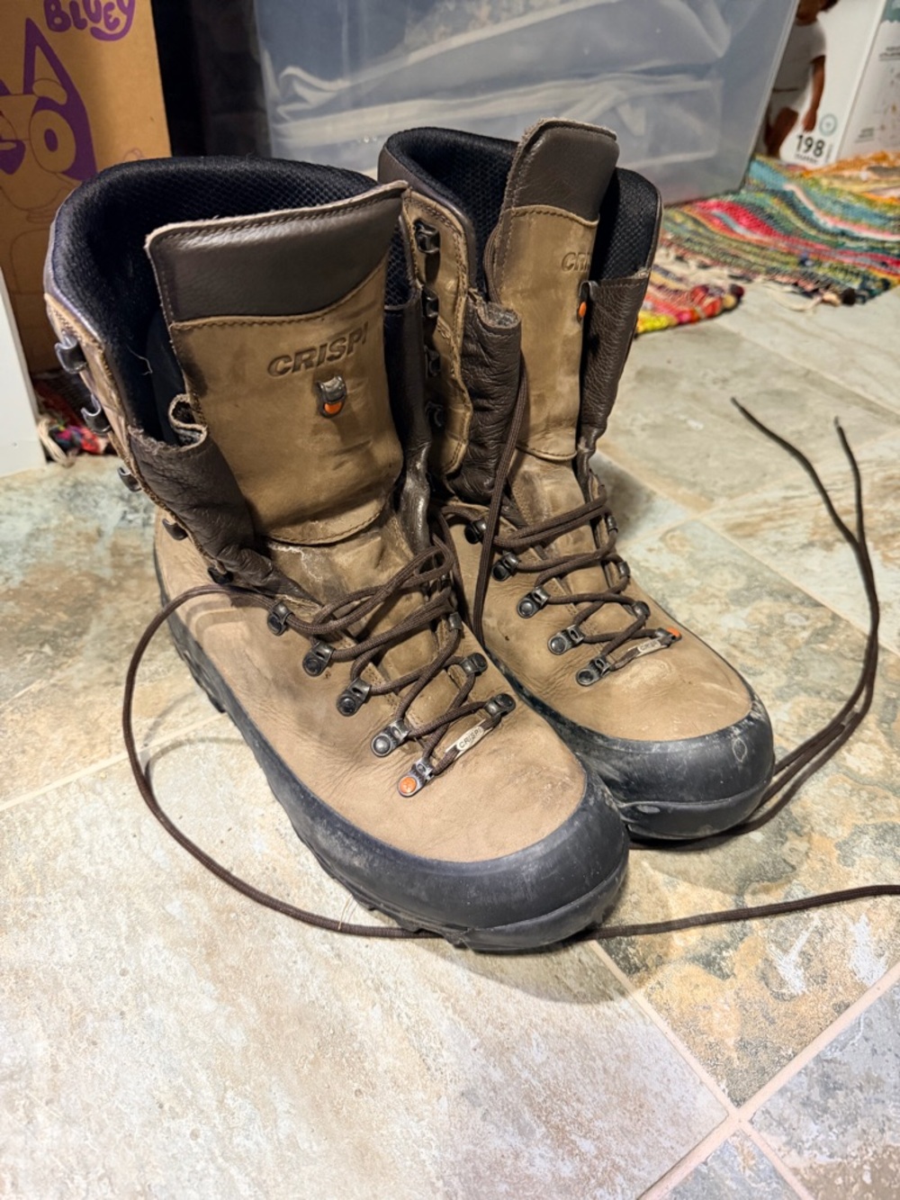 Crispi Men's Brown Leather Hiking Boots